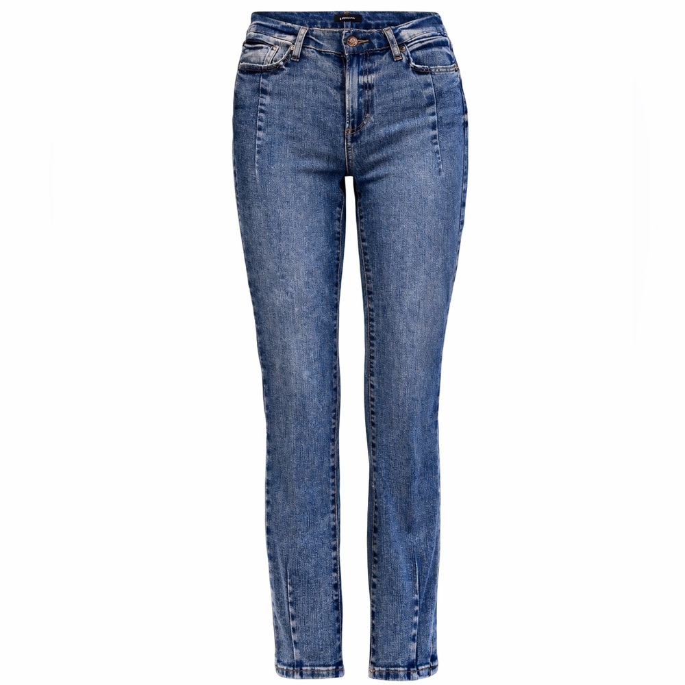 Express Dark Blue Highwaisted Skinny Jeans